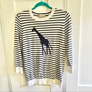 Banana Republic | Women’s Stripe Giraffe Sweater L